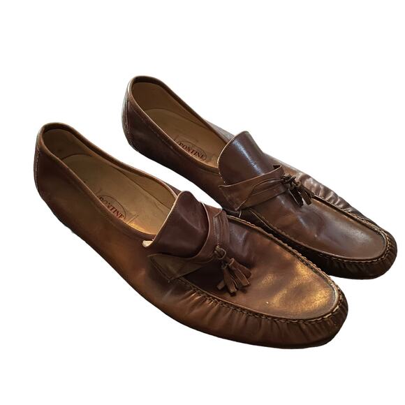 Vintage Pontine Leather Tassel Loafers Size 12 - Picture 1 of 4